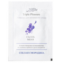 Эликсир для интимного ухода Triple Pleasure  Спелая Смородина  - 3 мл.