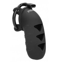 Черный мужской пояс верности Cock Cage Model 08 Chastity 4.2