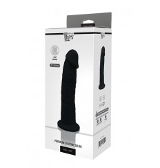 Черный фаллоимитатор на присоске DILDO 9INCH - 22 см.