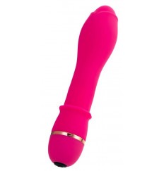 Ярко-розовый вибратор TOYFA March - 16,6 см.