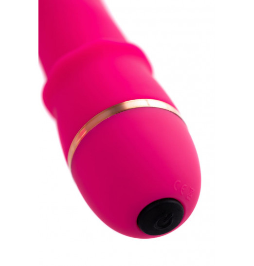 Ярко-розовый вибратор TOYFA March - 16,6 см.