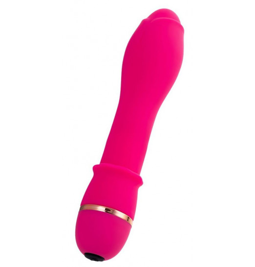 Ярко-розовый вибратор TOYFA March - 16,6 см.