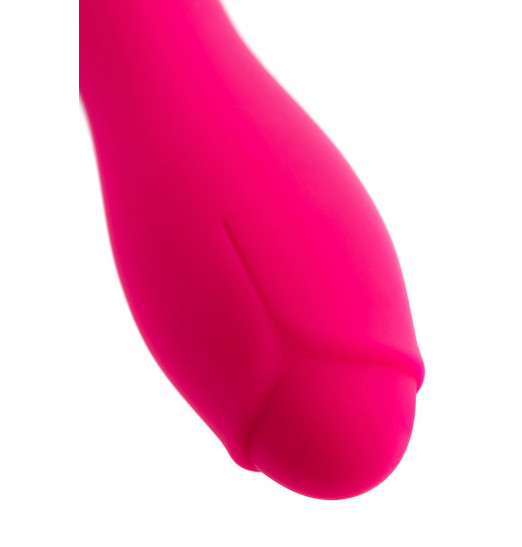 Ярко-розовый вибратор TOYFA March - 16,6 см.