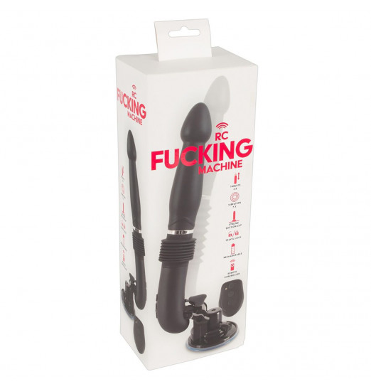 Черная секс-машина с поступательными движениями Fucking Machine