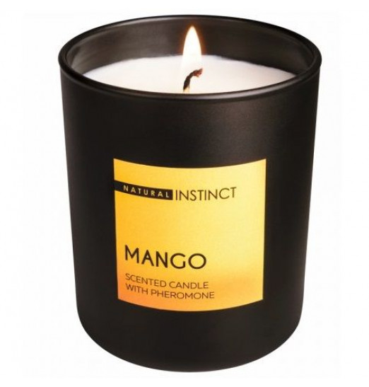 Ароматическая свеча с феромонами Natural Instinct  Манго  - 180 гр.