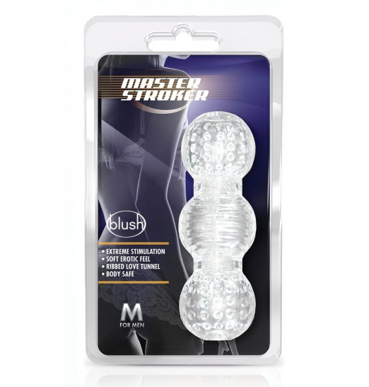 Прозрачный фигурный мастурбатор Master Stroker