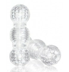 Прозрачный фигурный мастурбатор Master Stroker