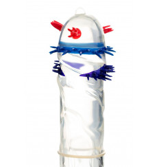 Презерватив с пучками усиков  Стимулирующая штучка №1  - 1 шт.