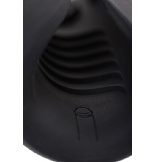 Черно-белый перезаряжаемый мастурбатор Erotist Hailstorm