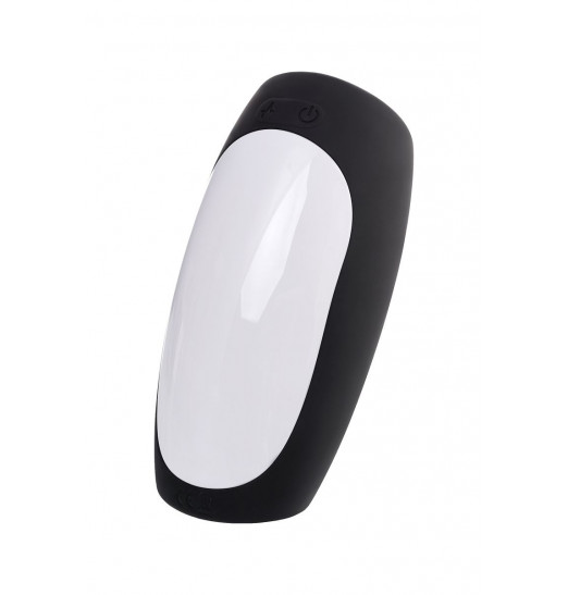 Черно-белый перезаряжаемый мастурбатор Erotist Hailstorm