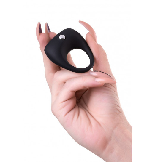 Черное эрекционное виброкольцо Erotist Cosm