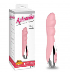 Нежно-розовый вибратор G-Gasm Digger - 17 см.