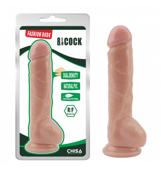 Телесный фаллоимитатор Fashion Dude - 22 см.