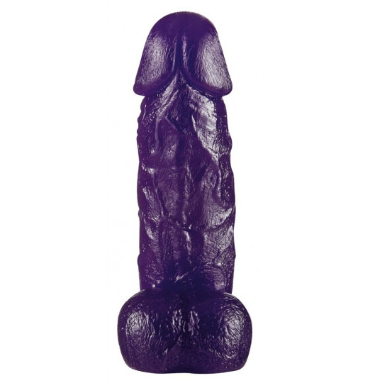 Фиолетовый фаллоимитатор Big Dong - 19 см.