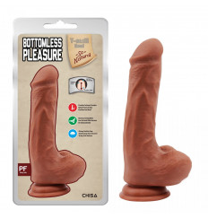 Кофейный фаллоимитатор Bottomless Pleasure - 20 см.