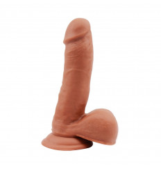 Кофейный фаллоимитатор на присоске Fornicator - 19 см.