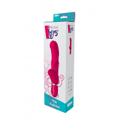 Ярко-розовый вибратор 10-SPEED PINK PERFECTION - 22 см.