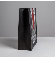 Малый бумажный пакет «Лучшему мужчине» - 18 х 23 см.