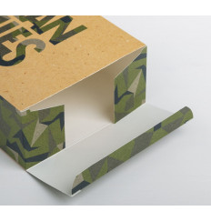 Складная коробка Man rules - 16 х 23 см.