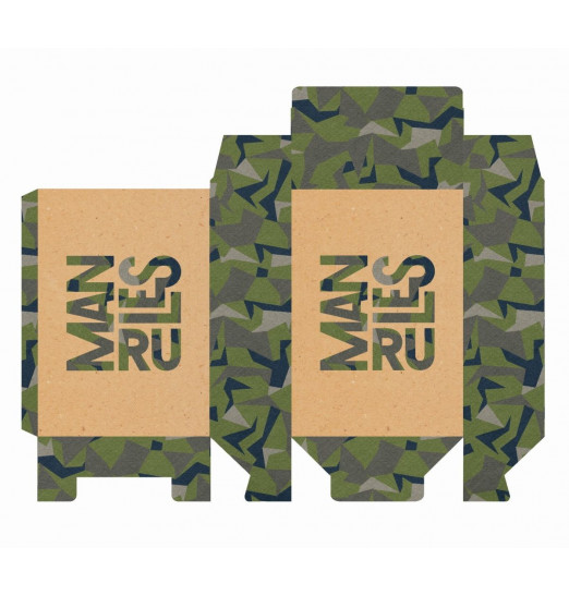 Складная коробка Man rules - 16 х 23 см.