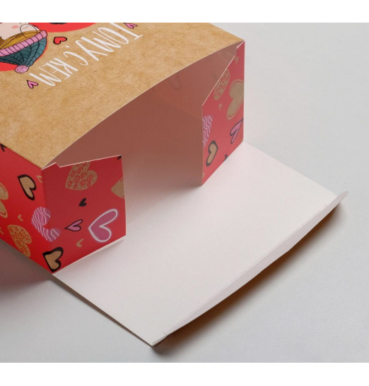 Складная коробка Тому, с кем всегда тепло - 16 х 23 см. Складная коробка Тому, с кем всегда тепло - 16 х 23 см.