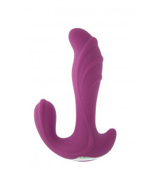 Фиолетовый вибратор с клиторальной стимуляцией N5 RECHARGEABLE DUO VIBRATOR