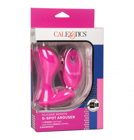Розовый массажер G-точки Remote G Spot Arouser - 10,75 см.