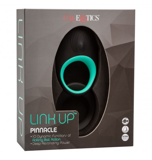 Набор из двух черных эрекционных колец Link Up Pinnacle