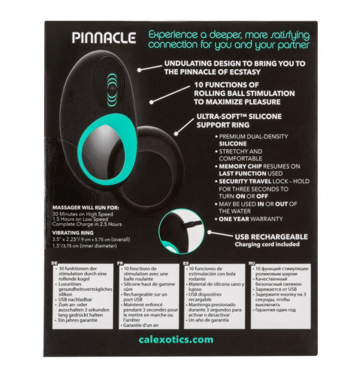 Набор из двух черных эрекционных колец Link Up Pinnacle