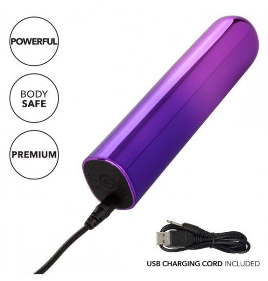 Фиолетовый гладкий мини-вибромассажер Glam Vibe - 9 см. Фиолетовый гладкий мини-вибромассажер Glam Vibe - 9 см.