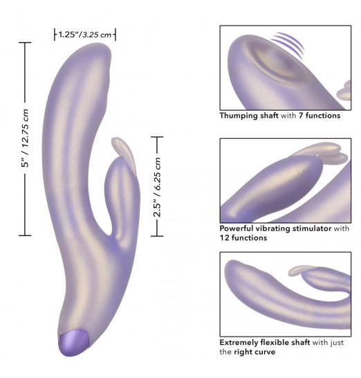 Сиреневый вибратор-кролик GBunny - 19 см. Сиреневый вибратор-кролик GBunny - 19 см.