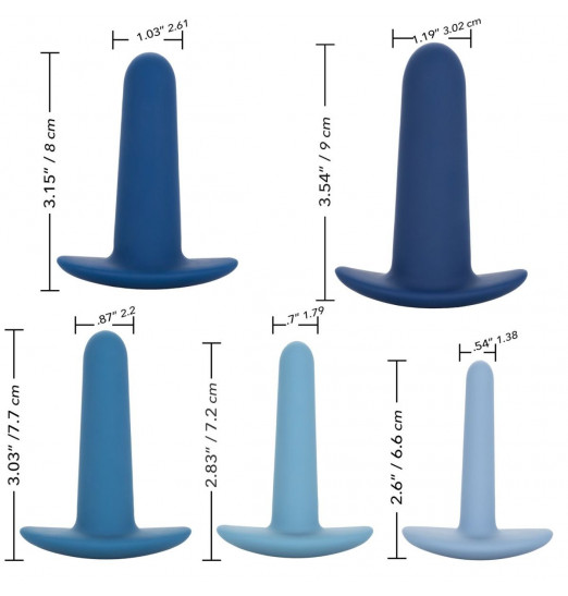 Набор из 5 анальных расширителей They-ology 5-Piece Wearable Anal Training Set
