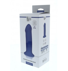 Синий фаллоимитатор-реалистик PREMIUM THICK DILDO 7INCH - 18 см.