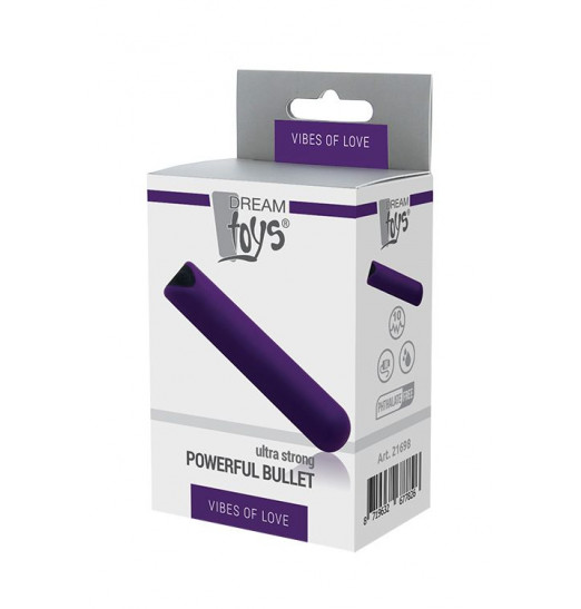 Фиолетовый мини-вибратор POWERFUL BULLET Фиолетовый мини-вибратор POWERFUL BULLET