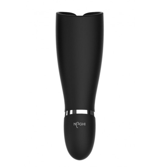 Черный мастурбатор NAGHI NO.44 RECHARGEABLE MASTURBATOR