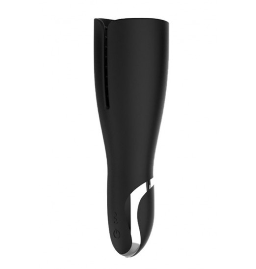 Черный мастурбатор NAGHI NO.44 RECHARGEABLE MASTURBATOR