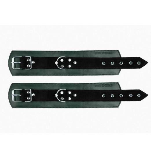 Изумрудные наручники с фиксацией на двух карабинах