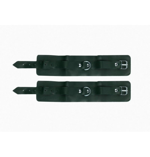 Изумрудные широкие наножники с ремешками