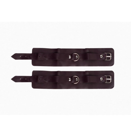 Бордовые широкие наножники с ремешками Бордовые широкие наножники с ремешками