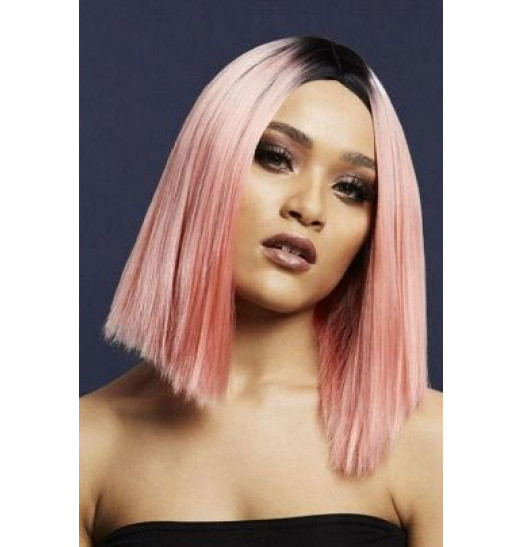 Нежно-розовый парик  Кайли