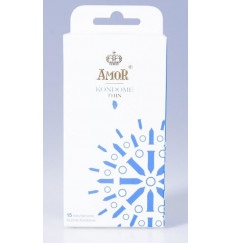Супертонкие презервативы AMOR Thin - 15 шт.