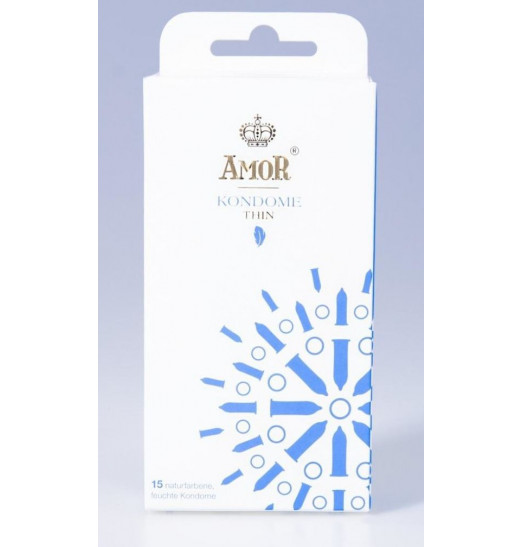 Супертонкие презервативы AMOR Thin - 15 шт.