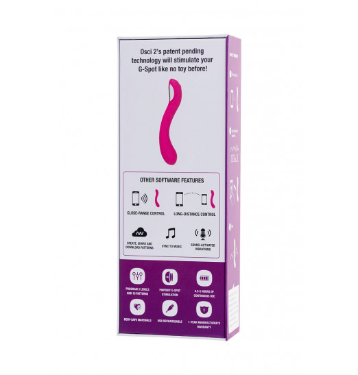 Ярко-розовый вибратор Lovense Osci 2 - 22 см. Ярко-розовый вибратор Lovense Osci 2 - 22 см.