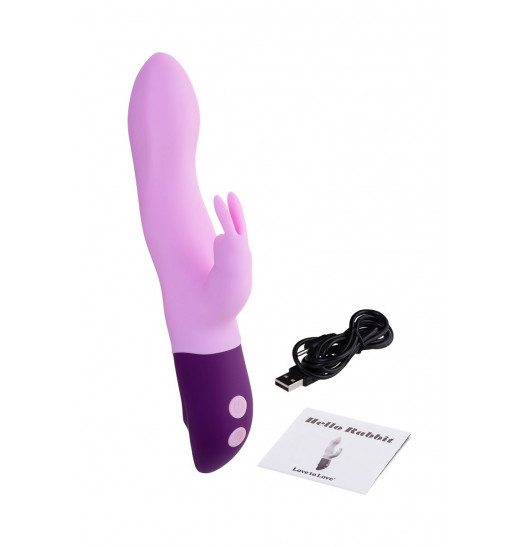 Сиреневый вибратор-кролик Hello Rabbit - 24,5 см. Сиреневый вибратор-кролик Hello Rabbit - 24,5 см.