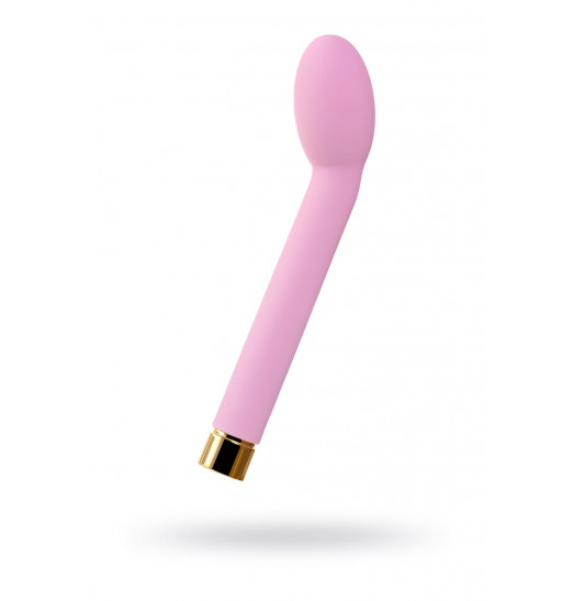 Нежно-розовый вибратор для точки G OMG - 17 см.