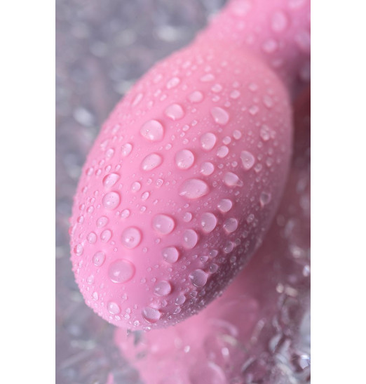 Нежно-розовый вибратор для точки G OMG - 17 см.