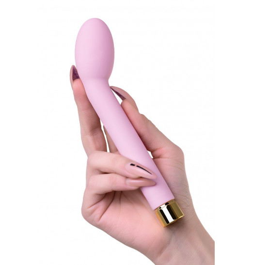 Нежно-розовый вибратор для точки G OMG - 17 см.