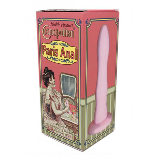 Розовая анальная насадка Paris Anal для пояса харнесс - 15,5 см.