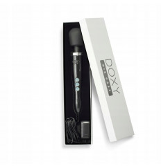 Черный вибратор Doxy Die Cast Wand Massager - 34 см.