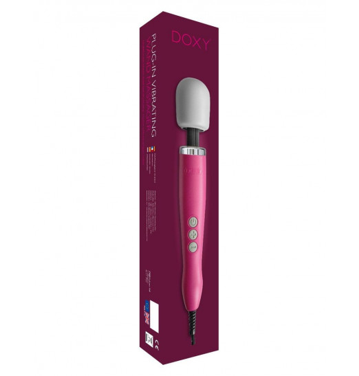 Розовый жезловый вибратор Doxy Massager - 34 см.